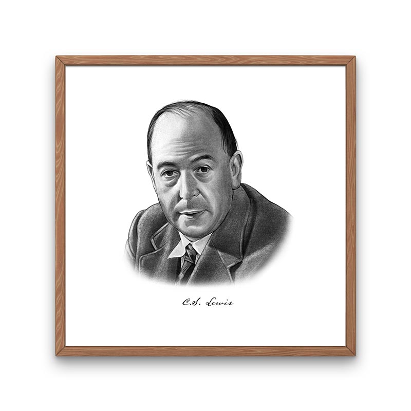 C.S. Lewis Portrait Print
