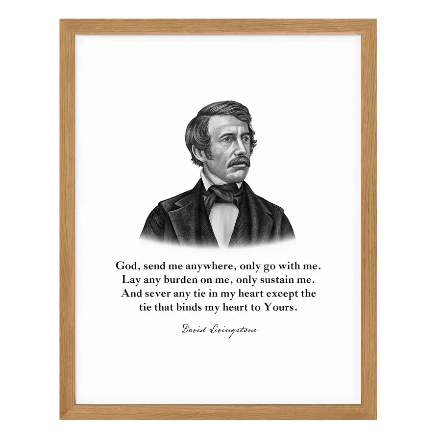 David Livingstone Quote Print