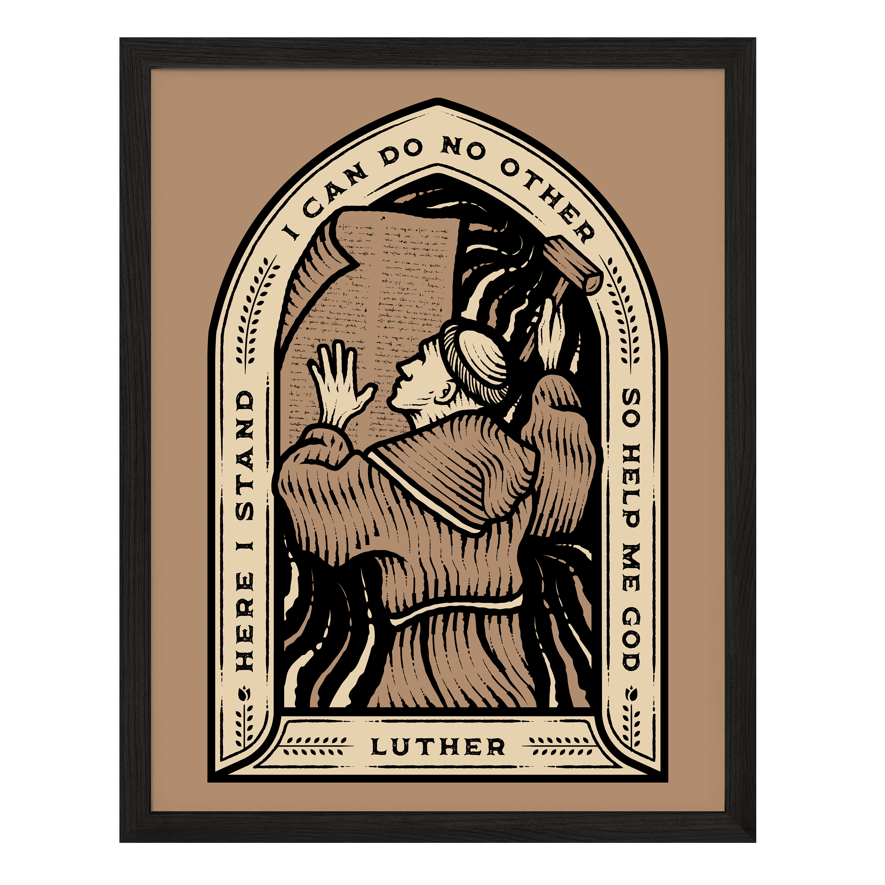 Here I Stand Poster Print