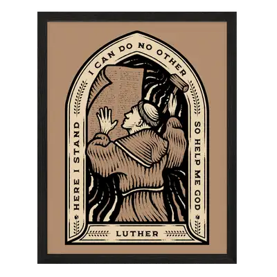 Here I Stand Poster Print