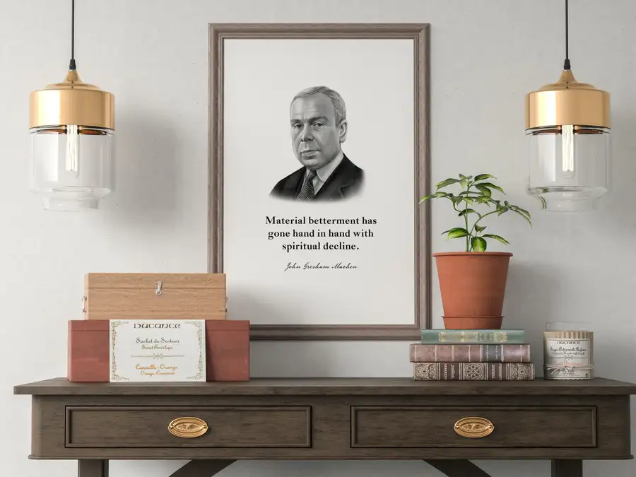 J Gresham Machen Quote Print