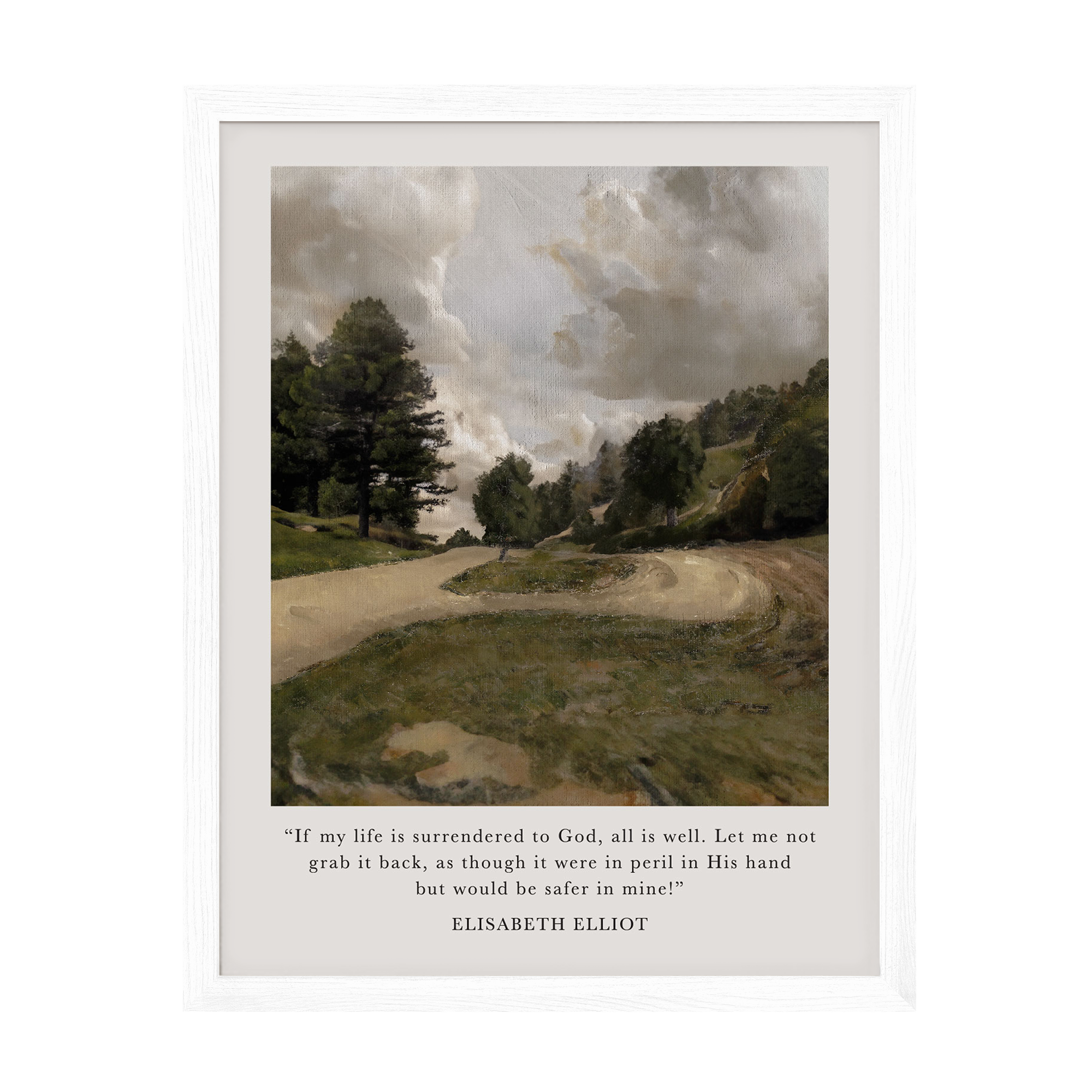 Life Is Surrendered To God Art Print