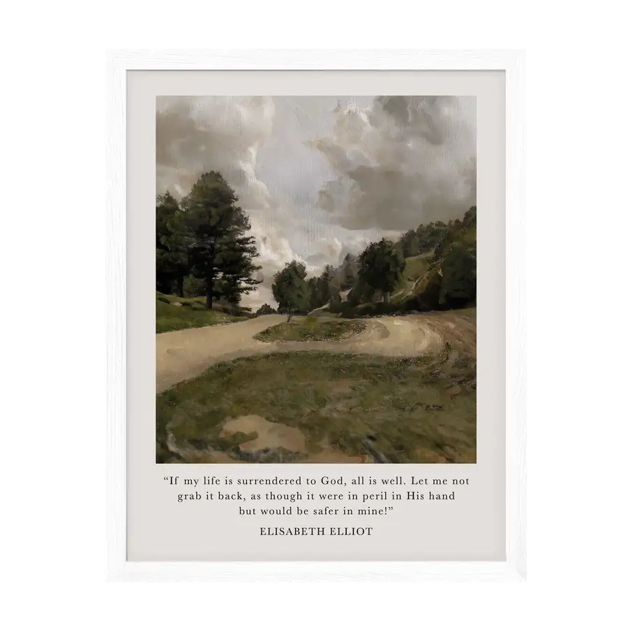 Life Is Surrendered To God Art Print