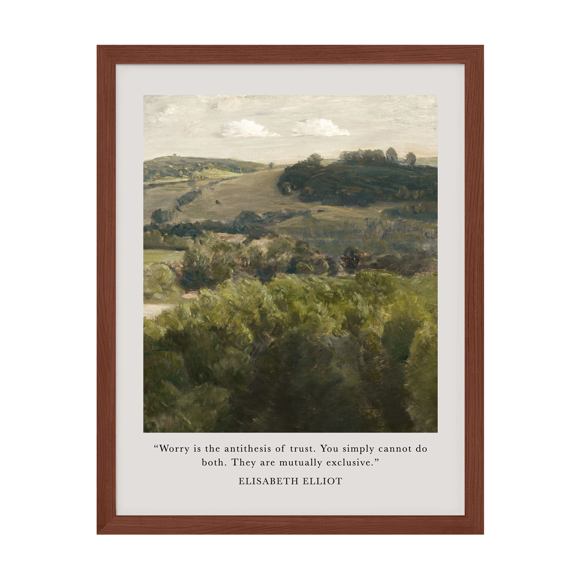 Worry Is The Antithesis Of Trust Art Print