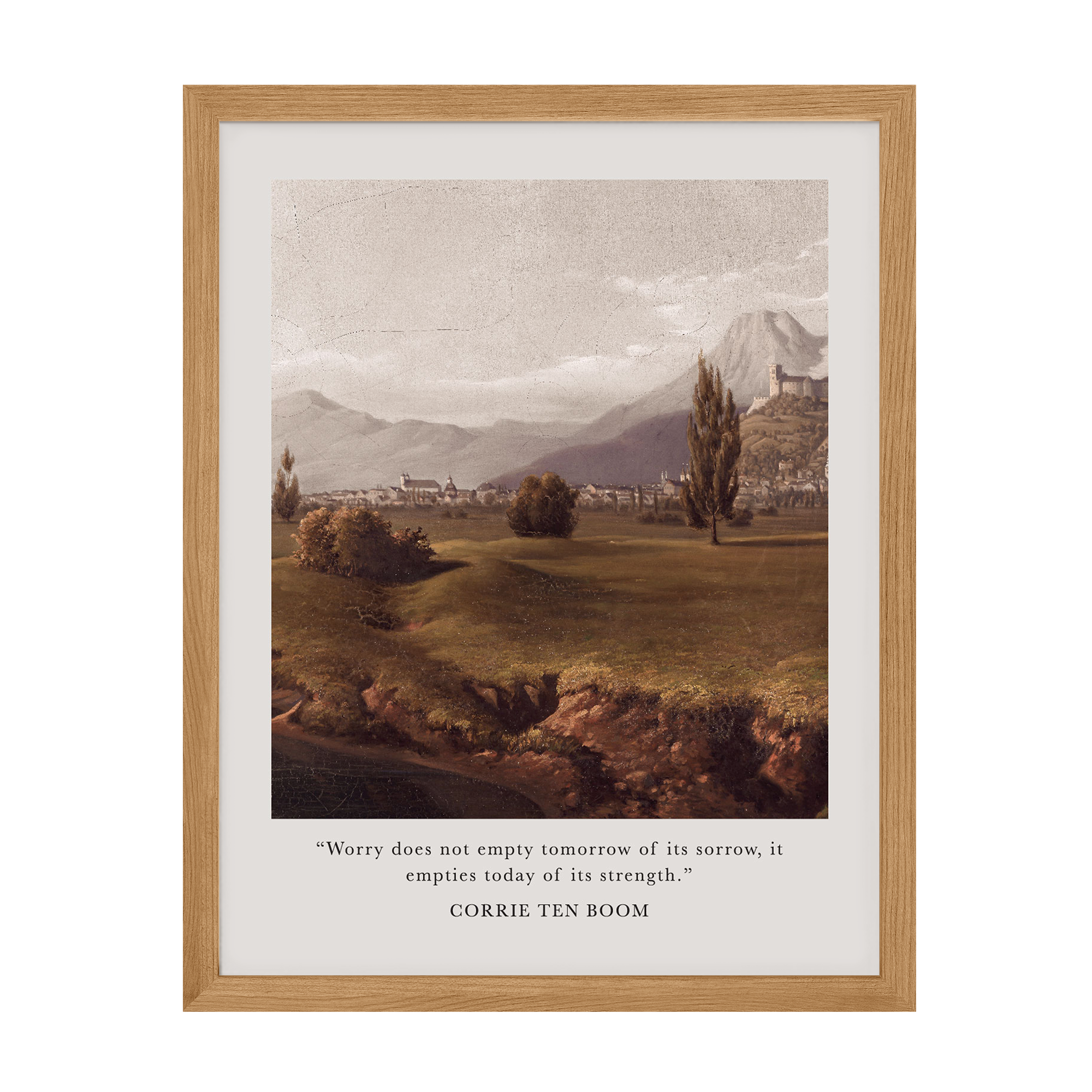 Worry Does Not Empty Tomorrow Art Print