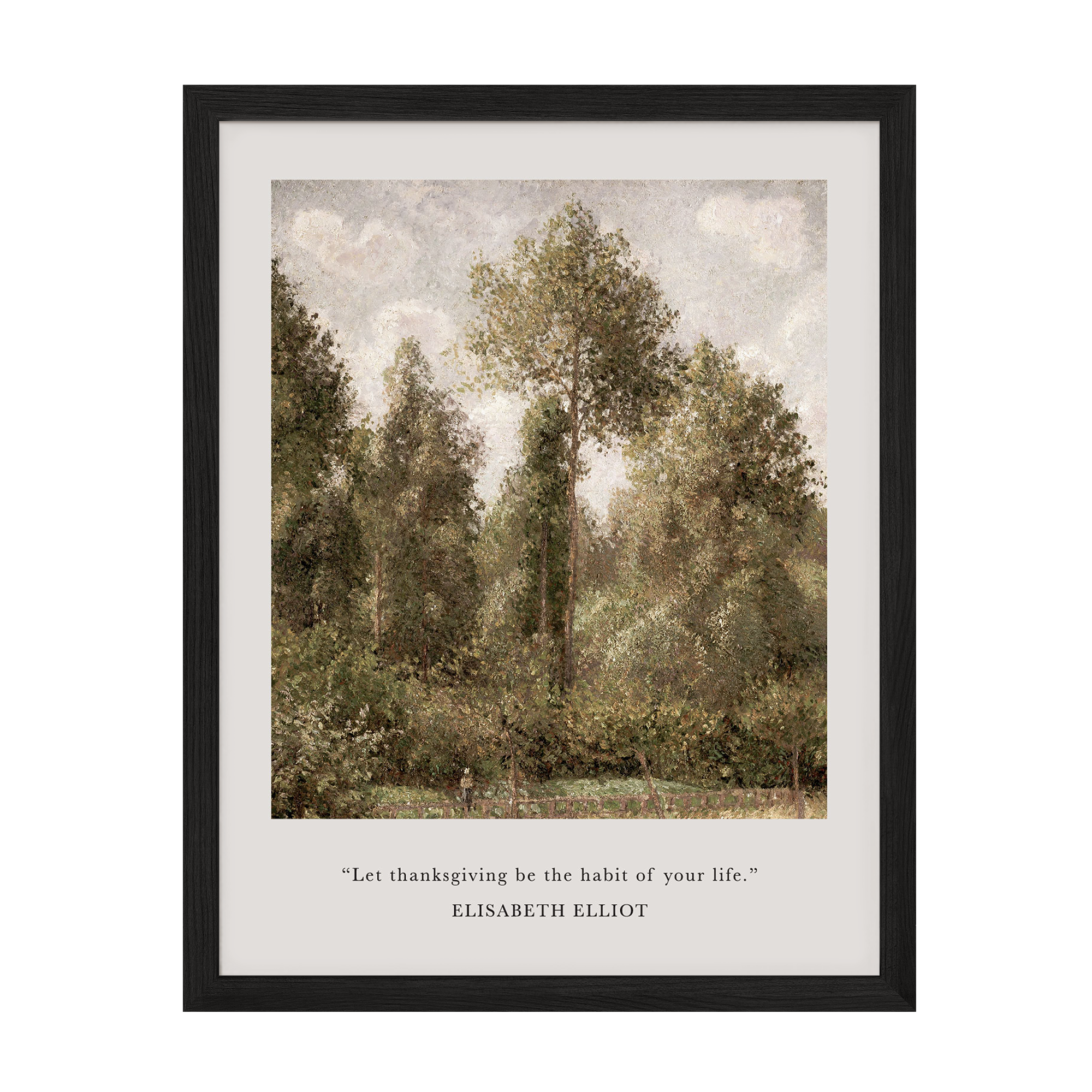 Let Thanksgiving Be The Habit Art Print