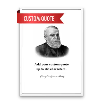 D.L. Moody Custom Quote Print