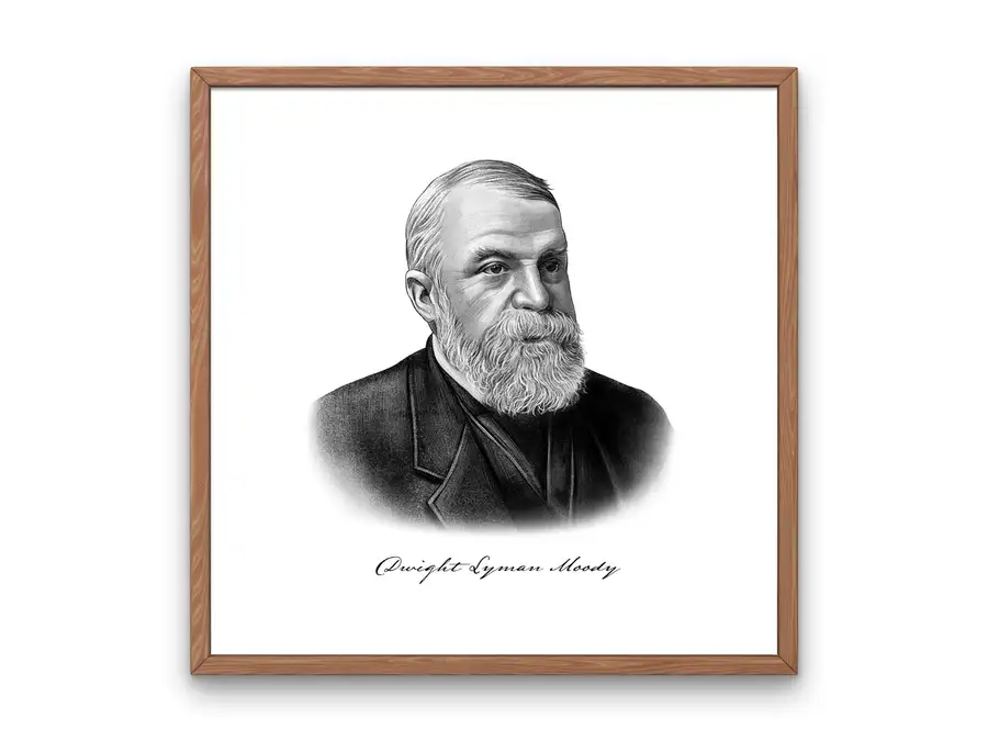 D.L. Moody Portrait Print