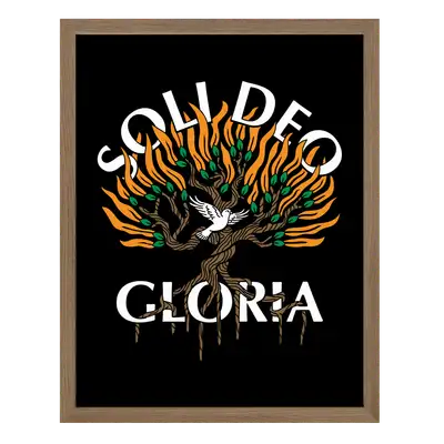 Soli Deo Gloria Burning Bush Poster Print