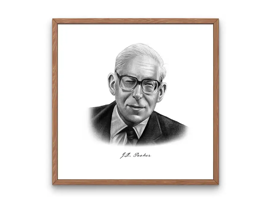 J.I. Packer Portrait Print