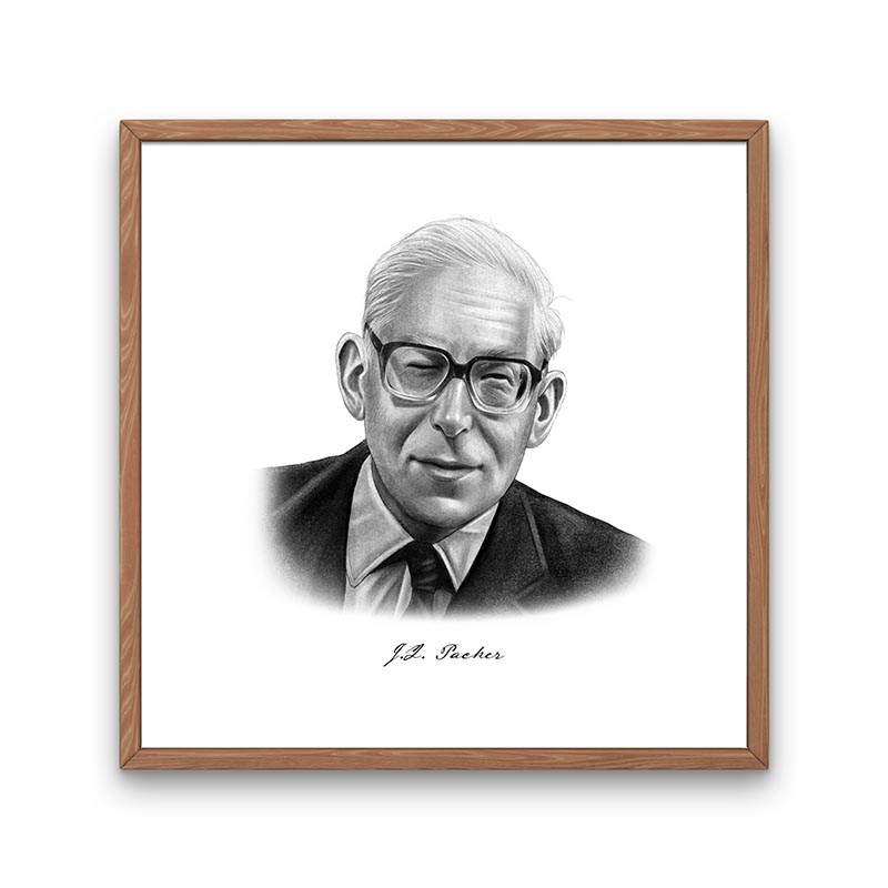 J.I. Packer Portrait Print
