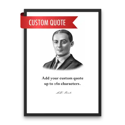 A.W. Pink Custom Quote Print