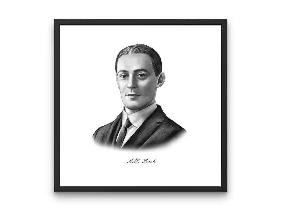 A.W. Pink Portrait Print