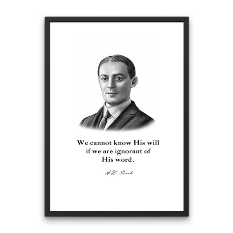 A.W. Pink Quote Print