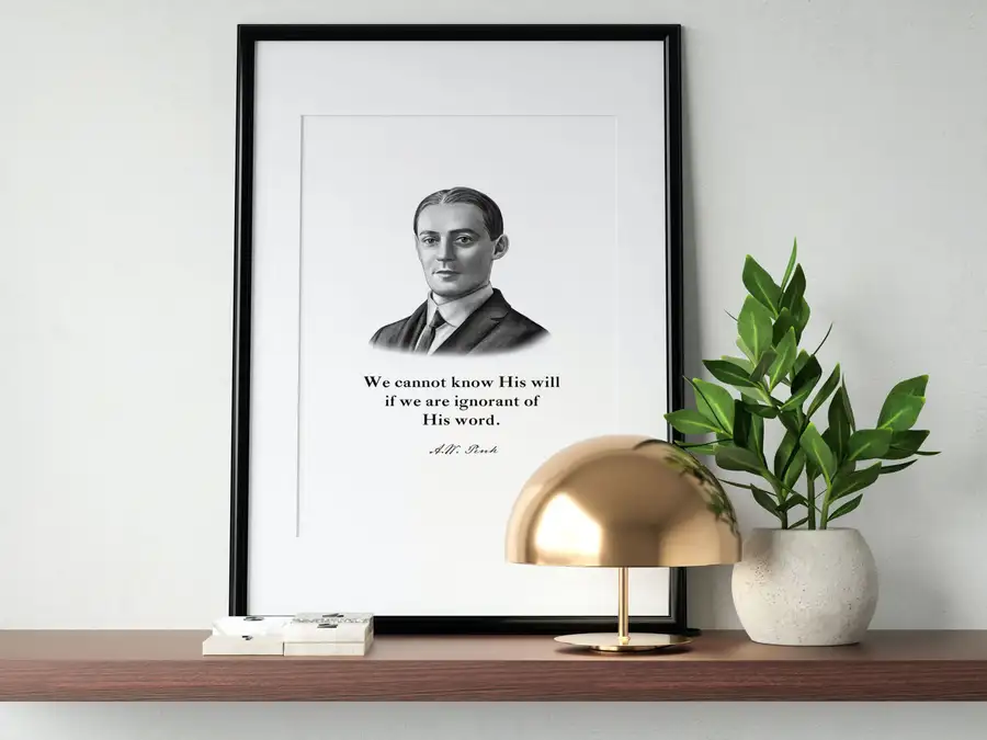 A.W. Pink Quote Print