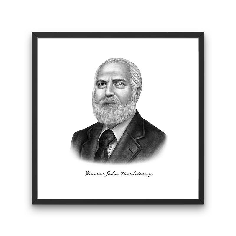 R.J. Rushdoony Portrait Print