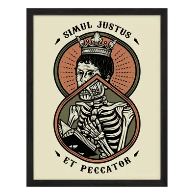 Simul Justus Dead Poster Print