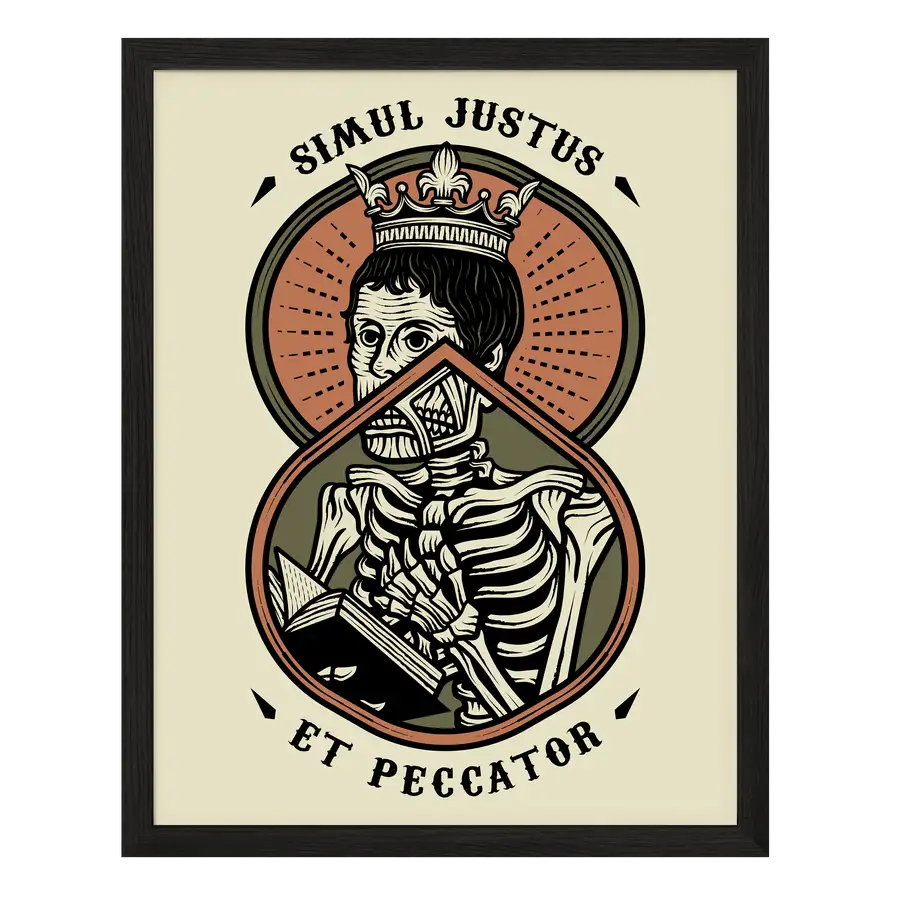 Simul Justus Dead Poster Print