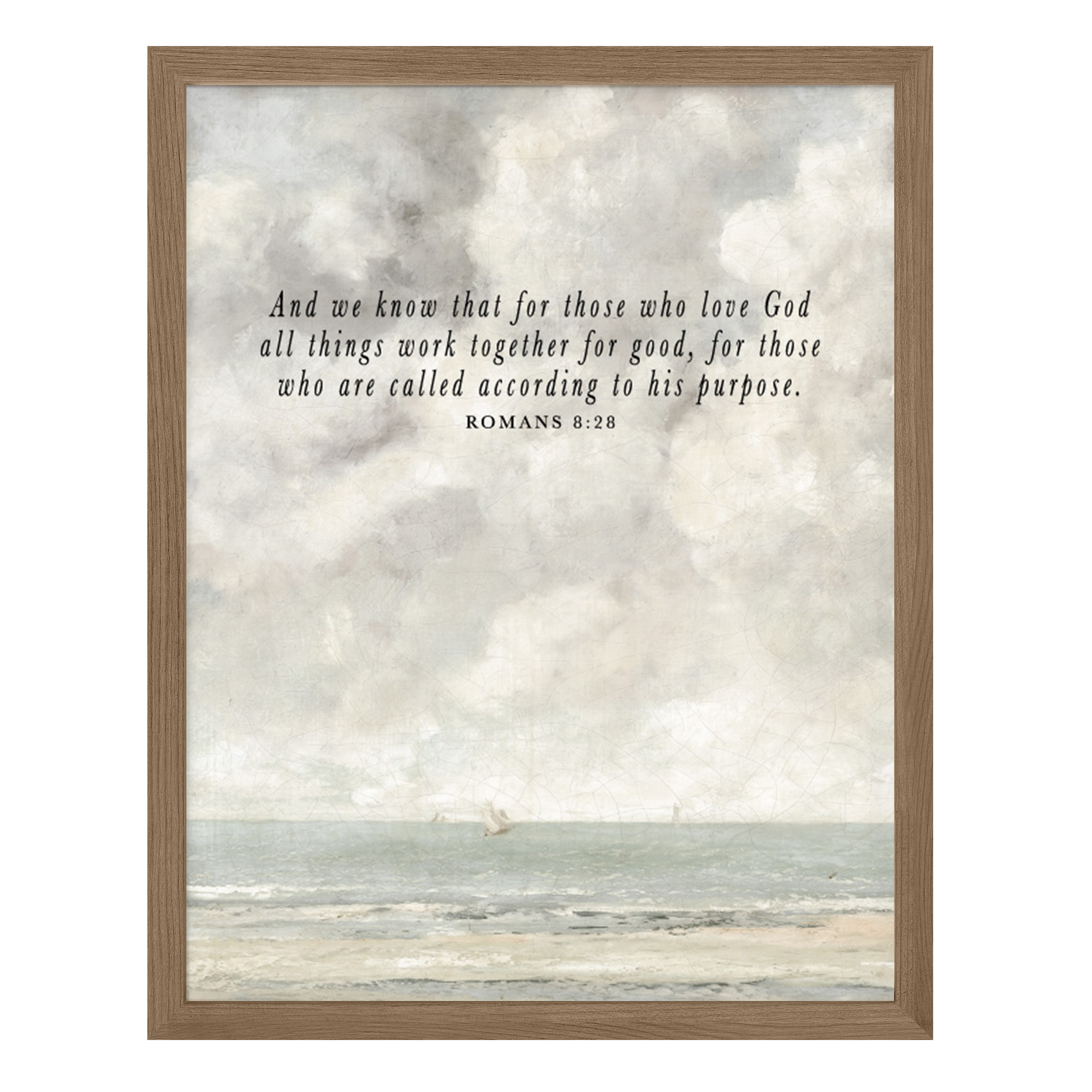 Coastal: Romans 8 Art Print