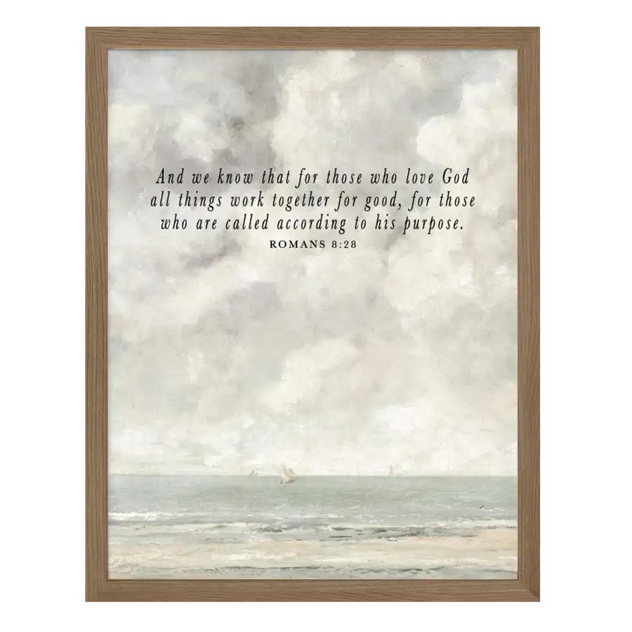 Coastal: Romans 8 Art Print