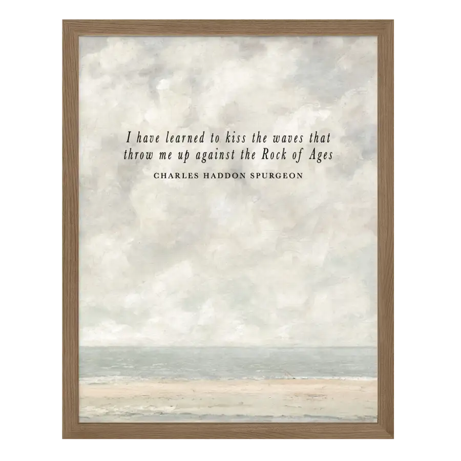 Coastal: Learned To Kiss The Waves Art Print