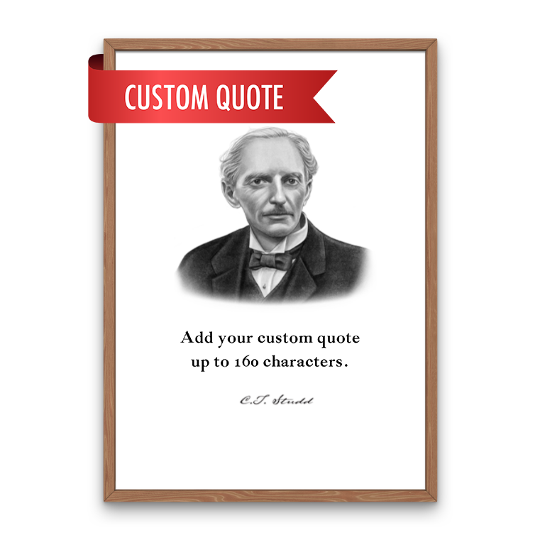 C.T. Studd Custom Quote Print