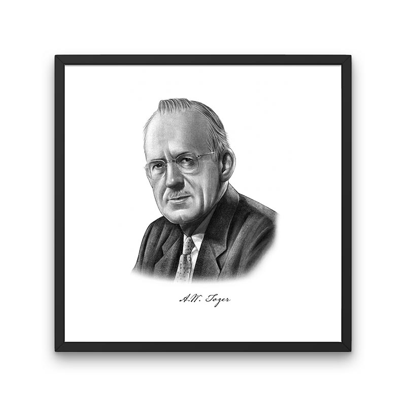 A.W. Tozer Portrait Print