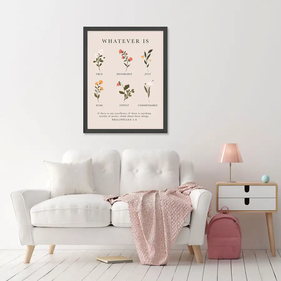 Think About These Things Art Print #2