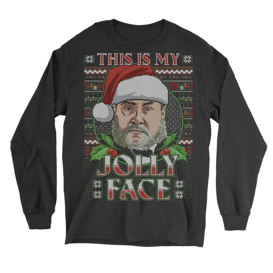 Spurgeon Jolly Face Ugly Christmas Longsleeve