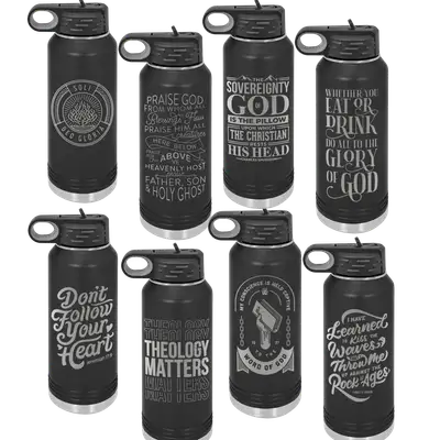 Black 20 Oz Insulated Bottle