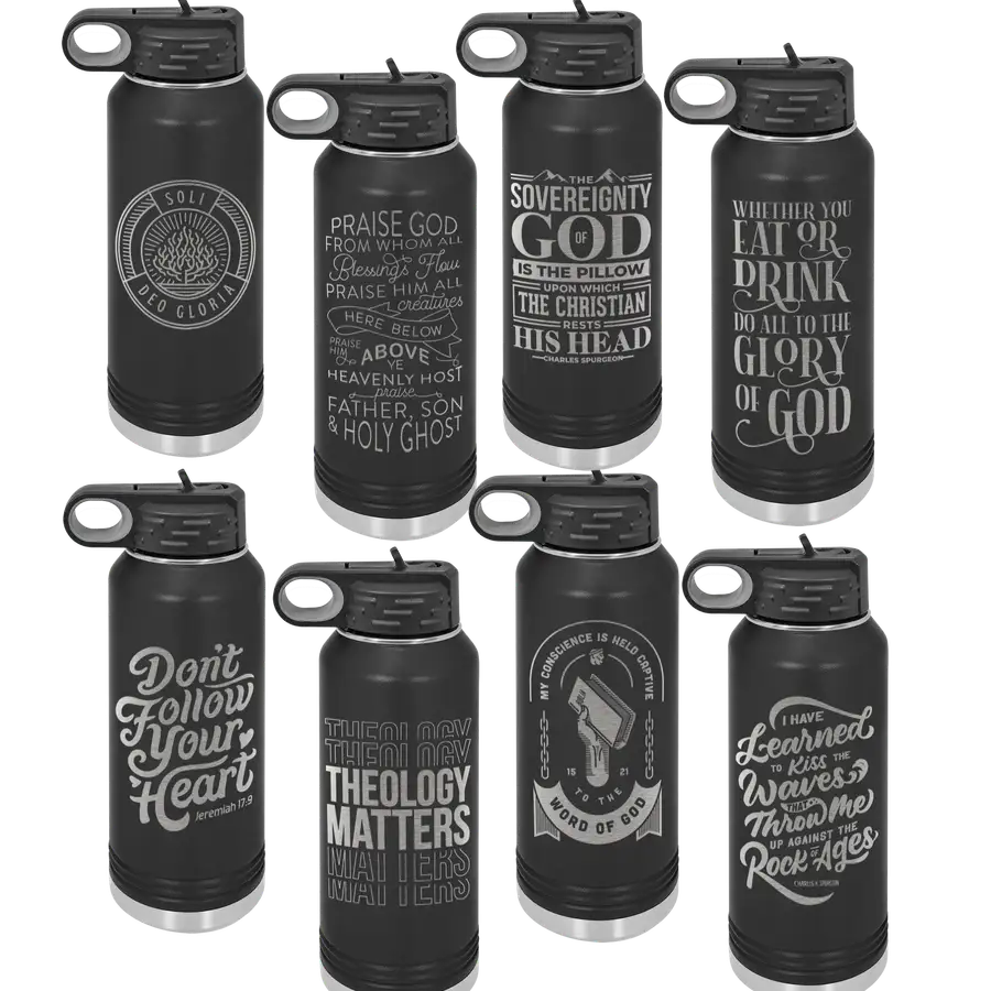 Black 20 Oz Insulated Bottle